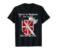 Batalla de Waterloo British British French England Wars 1815 Camiseta
