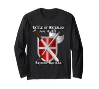 Batalla de Waterloo British British French England Wars 1815 Manga Larga