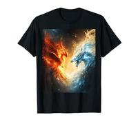 Batalla Épica Entre Fuego Y Hielo Camiseta