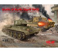 Batalla Of Berlin (April 1945) (t-34-85,King Tiger Tank ) 1 :3 5 Plástico Modelo