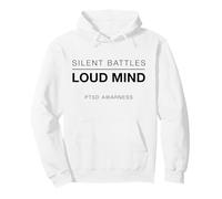 Batallas silenciosas Mente ruidosa Conciencia sobre el TEPT Salud Mental Sudadera con Capucha