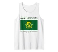 Batallón de San Patricio Historia Mexicana Irlandesa de San Patricio Camiseta sin Mangas