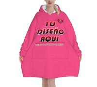 Batamanta Mujer Personalizada Manta Con Capucha Imprime cualquiera de tus diseños, fotos, textos Sudaderas Personalizado hoodie hombre invierno bata manta tallas grandes regalo personalizable