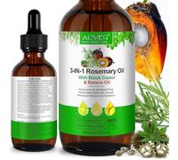 Batana & Aceite Esencial De Romero & Aceite De Ricino Negro, Esencia 3En1 Para El Crecimient Del Cabell, Para El Crecimiento Del Cabello, Estimula El Crecimiento De Cabello Nuevo 60Ml