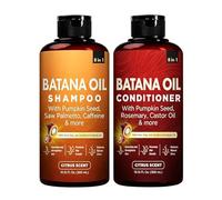 Bátana Oil Set para el cuidado del cabello, fórmula hidratante nutritiva, 300 ml+300 ml, paquete de champú y acondicionador Bátana Oil, con semilla de calabaza, ricino y romero, para un cabello