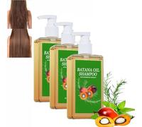 Batana Oil Shampoo,Shampoo De Batana Para La Caida Del Cabello,Batana Shampoo for All Hair Types,Nourishes Scalp (3 Pcs)