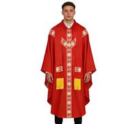 Batas de pastor para hombre, con cinta, casulla de sacerdote católico, bata religiosa para padre, bata de para padre, cosplay, bailes de máscaras, carnavales, escenario, sesión de fotos, boda