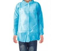 Batas Infantiles Desechable de Polipropileno TNT 35g, 6 a 10 años. Color Azul. Presentación Individual. Caja de 50 unidades.