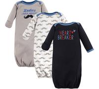 Batas unisex de algod n para beb Luvable Friends Heartbreaker (0-6 meses, EE. UU.)