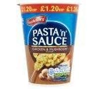 Batchelors Pasta 'n' Sauce - Macetas de pollo y champiñones (65 g, 6 unidades), color blanco