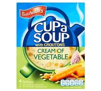 Batchelors Taza De Sopa Con Trocitos De Pan De Crema De Verduras (4 Por Paquete - 120g) (Paquete de 2)