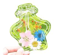 Batchons de flores secas, kits de fabricación de marcas de libros | Flores secas prensadas Bookmark Making Kit Book Markers - Manualidades, artesanías y artesanías hechas a mano, decoraciones d