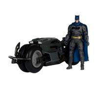Batcycle with Batman. DC Multiverse. The Flash. McFarlane