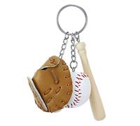 Bate béisbol - Juego Bate béisbol y Guantes, Llavero con diseño Deportivo para Mochila, Bolso, Recuerdo Atleta
