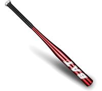 Bate de Béisbol de Aluminio 75cm, Súper Resistente, Potente y Seguro, Ideal para Juego al Aire Libre, Entrenamiento, Deporte y Uso Recreativo, Diseño Ergonómico para Adultos y Jóvenes (Rojo)