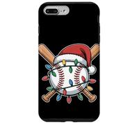 Bate de béisbol y pelota de Papá Noel sombrero de Navidad Carcasa para iPhone 7 Plus/8 Plus