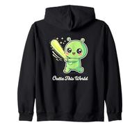 Bateador de béisbol alienígena Kawaii Fuera de Este Mundo Sudadera con Capucha
