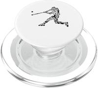 Bateador Silueta Llena de Cosas de béisbol PopSockets PopGrip para MagSafe