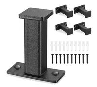 BATENGKEJI 5 Piezas Percha Pareds, Percheros Pared Individuales,Ganchos Percheros de Pared Negro,Gancho Colgadores de Ropa Cuadrados,Ganchos para Colgar Ropa Toallas Baño Armario Dormitorio Garaje