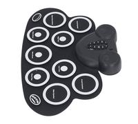 Batera Electrnica Enrollable de 9 Almohadillas con Altavoz Incorporado, Conector para Auriculares y Pedales para Nios, Soporte MIDI, Porttil y Compacto, para Tocar en