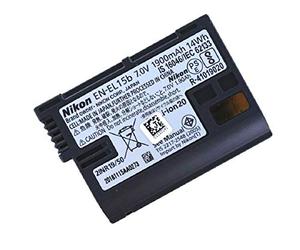 Batería 100% original Nikon EN-EL15 EN-EL 15 7.0V 1900mAh 14Wh D800 D800E D600 E