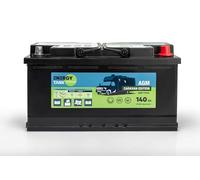Batería 12V AGM 140Ah Deep Cycle para Camper, Caravana y Autocaravana - Batería Estacionaria 850A EN Sin Mantenimiento - Ideal para Furgoneta, Barco y Sistemas de Energía