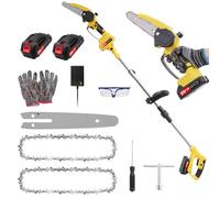 Batería 2 en 1 para podadora, plegable, con batería de 2 x 2,0 Ah, motor sin escobillas, altura de trabajo de hasta 1,72 m, para ramas de árboles, corte de madera