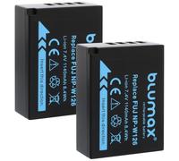 Batería 2X Blumax Compatible con Fujifilm NP-W126s NP-W126 (1140mAh Reales) - para Fuji XT-3 XT-200 X-A7