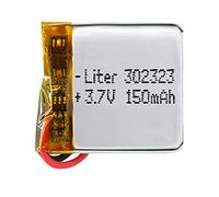 Batería 302323 LiPo 3.7V 150mAh 0.555Wh 1S 5C Liter Energy Battery para Electrónica Recargable teléfono portátil vídeo smartwatch Reloj GPS - No Apta para Radio Control 25x23x4mm (150mAh|302323)