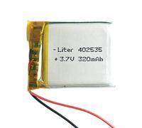 Batería 402535 LiPo 3.7V 320mAh 1.184Wh 1S 5C Liter Energy Battery para Electrónica Recargable teléfono portátil vídeo smartwatch Reloj GPS - No Apta para Radio Control 37x25x4mm (320mAh|402535)