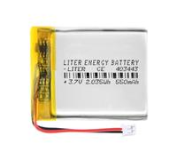 Batería 403443 LiPo 3.7V 550mAh 2.035Wh Recargable Conector PH2.0 (JST-PHR-02) Tipo B Litio: Asegúrese Que la polaridad del Dispositivo Coincide con la batería 45x34x4mm (PH2|550mAh|403443)