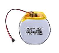 Batería 403535 LiPo 3.85V 450mAh 1.73Wh 1S 5C Liter Energy Battery para Finow x3 Finow x5 Electrónica Recargable Reloj Inteligente luz - No Apta para Radio Control 35x4mm (3.85|450mAh|403535)