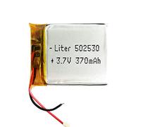 Batería 502530 LiPo 3.7V 370mAh 1.369Wh 1S 5C Liter Energy Battery para Electrónica Recargable teléfono portátil vídeo smartwatch Reloj GPS - No Apta para Radio Control 32x25x5mm (370mAh|502530)