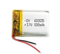 Batería 602535 LiPo 3.7V 500mAh 1.85Wh 1S 5C Liter Energy Battery para Electrónica Recargable teléfono portátil vídeo smartwatch Reloj GPS - No Apta para Radio Control 42x20x6mm (500mAh|602535)