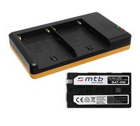 Batería (6600mAh) + Cargador Doble (USB) NP-F960, F970 Compatible con Sony videocámaras - Compatible con Neewer LED luz de vídeo - ATOMOS… y mas - Ver Lista de compatibilidad