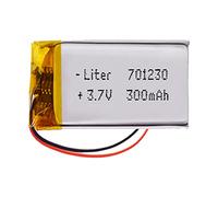 Batería 701230 LiPo 3.7V 300mAh 1.11Wh 1S 5C Liter Energy Battery para Electrónica Recargable teléfono portátil vídeo smartwatch Reloj GPS - No Apta para Radio Control 32x12x7mm (300mAh|701230)