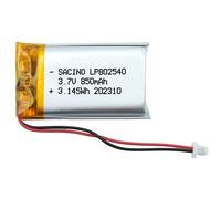 Batería 802540 3,7V Lipo Batería Jst PH1.0 2P Enchufe Compatible Con Sena 10S