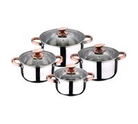 Bateria 8pc acero inoxidable apta para inducción Colección San Ignacio PremiuNONA