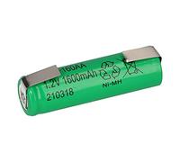 Batería AA NiMH 1,2 V 1600 mAh (Mignon/HR6) con soldadura en U, recargable para paquetes de baterías, electrónica y modelismo