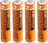 Batería AAA NiMH 700 mAh 1,2 V para Panasonic 4 unidades AAA NiMH pilas recargables para teléfonos inalámbricos HHR-4DPA