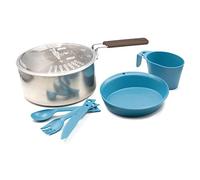 Bateria acero inox. 16 cm. para 1 persona