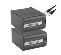 Batería AG-VBR89G PD30W De Carga Rápida, Compatible con Panasonic, For AG-VBR59 AG-VBR118G AG-BRD50 AG UX180 UX90 3DA1 HPX171 HPX250 PX270 HC-X1000(2 Battery)