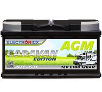 Batería AGM 120 AH 12V Edición Caravan Electrónica Para Caravanas Y Barcos