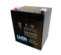 Batería AGM 12V 5Ah C-20 Sin Mantenimiento - Equipos Seguridad/Médicos/SAI/Comunicación/Emergencia | LIVEN LV5-12
