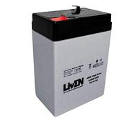 Batería AGM 6V 5.5Ah C-20 Sin Mantenimiento - Equipos Seguridad/Médicos/SAI/Comunicación/Emergencia | LIVEN LVH6-22W