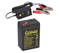 Batería AGM DE PLOMO 6V 4,5Ah Compatible Para UPS PLOMO GEL + CARGADOR