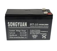 Batería AGM Sellada SONGYUAN SY7-12 12 V 7 Ah | Sin Mantenimiento | Terminal Faston 4,8 mm | Reemplaza NP7-12 | para Alarmas, UPS, Juguetes y Scooters
