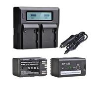 Batería Akkus BP-A30 BP A30 De 3400mAh, Compatible con Canon, For BP-A30 BP-A60 BP-A90 EOS C200, C200B, C220B, EOS C300 Mark II, C300 Mar(2Pc Set)