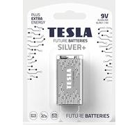 Batería alcalina Plateada de 9 V (6LR61, 9 V, blíster), 1 Unidad
