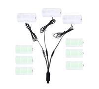 Batería alcalina universal 3 en 1 USB a 1.5V-6V C de repuesto para decoración de luz LED, lámpara de juguete, vela sin llama, batería C a convertidor eléctrico USB